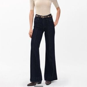 Rag & Bone jeans Skylar high rise trouser jean flare dark wash 27 NWT